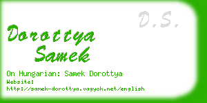 dorottya samek business card